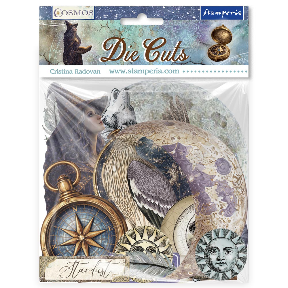 Stamperia COSMOS Die Cuts Chipboard Shapes #DFLDC142 - NEW