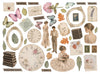 Stamperia FLOWERS and POEMS Die Cuts Chipboard Shapes #DFLDC144