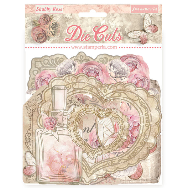 Stamperia SHABBY ROSE Die Cuts Chipboard Shapes #DFLDC99
