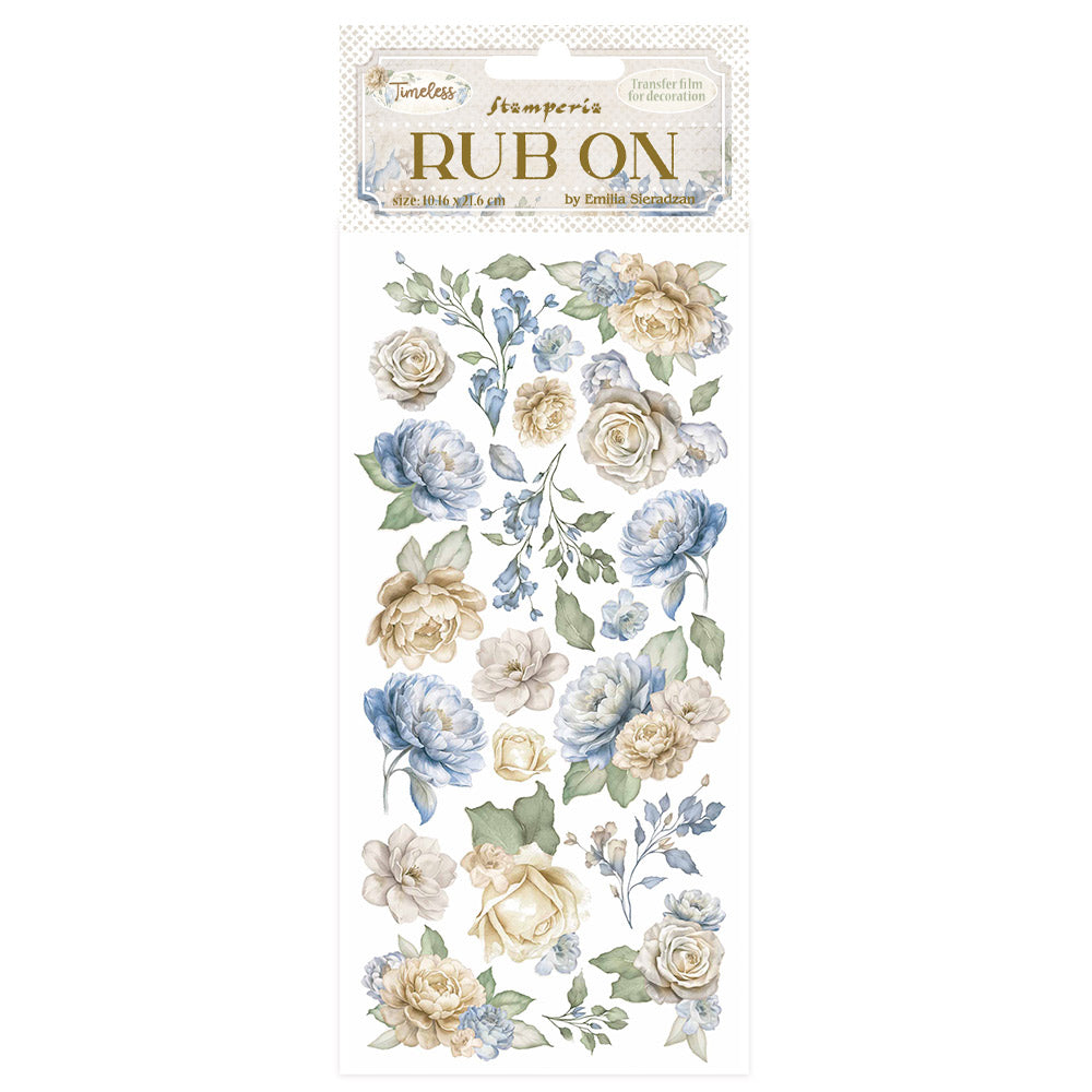 Stamperia TIMELESS - FLOWERS Rub On 4