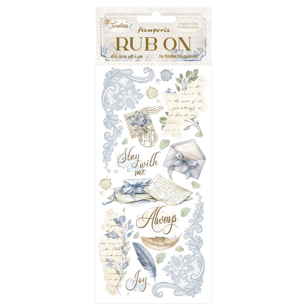 Stamperia TIMELESS - LETTERS Rub On 4" x 8.5"  #DFLRB161
