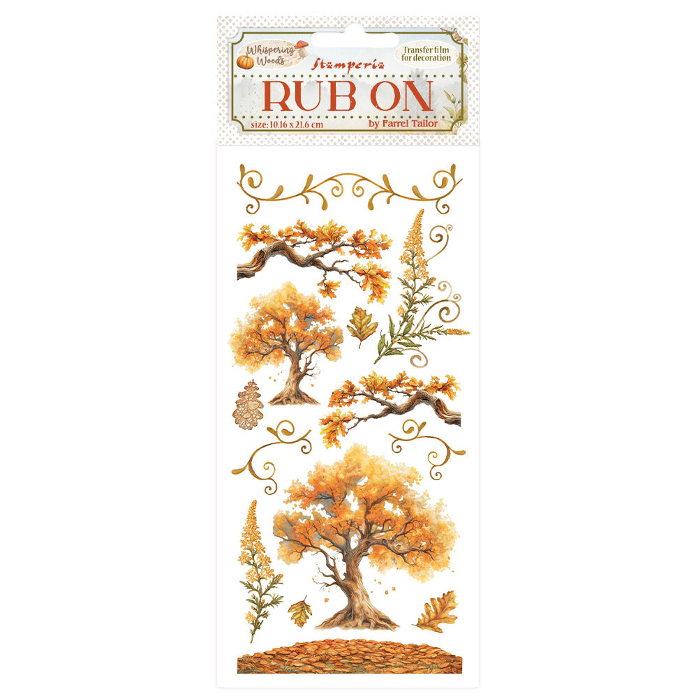 Stamperia WHISPERING WOODS - OAK Rub On 4