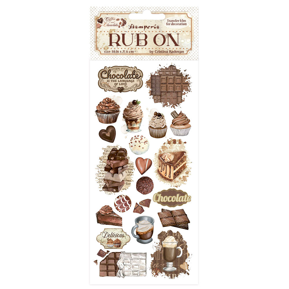 Stamperia COFFEE and CHOCOLATE - VINTAGE SWEET MOMENTS Rub On 4