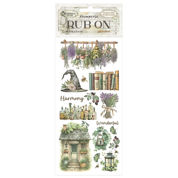 Sheet of decorative stickers with nature-themed illustrations and text on a white background.