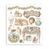 Stamperia WHITE CHRISTMAS - LARGE Rub On Selection 20,5x23cm  #DFLRBXG13