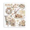 Stamperia WHITE CHRISTMAS - LARGE Rub On Selection 20,5x23cm  #DFLRBXG13
