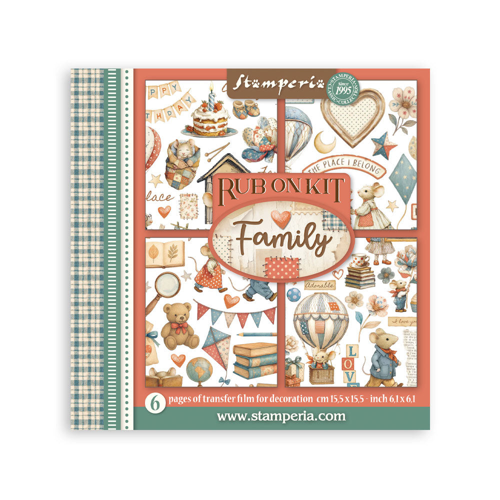 Stamperia FAMILY Rub On ASSORTMENT KIT #DFLRBX04