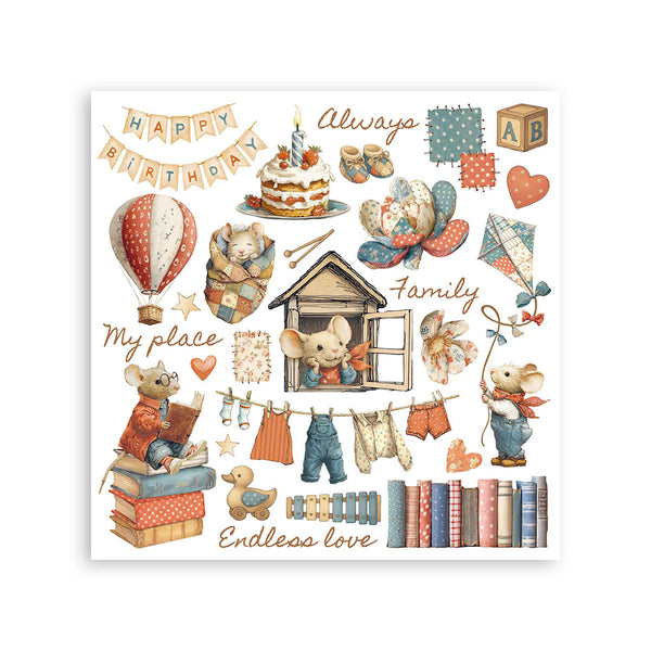 Stamperia FAMILY Rub On ASSORTMENT KIT #DFLRBX04