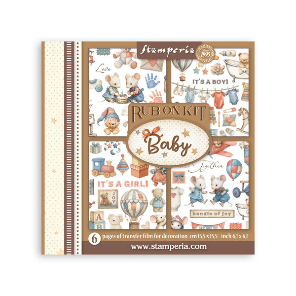 Stamperia BABY Rub On ASSORTMENT KIT #DFLRBX05
