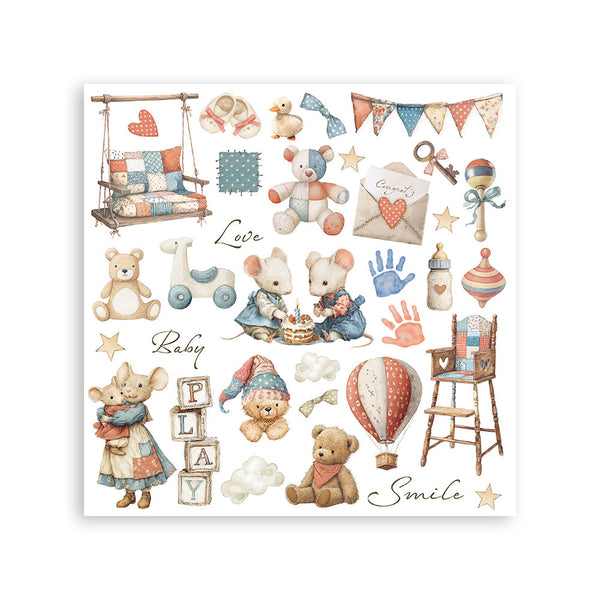 Stamperia BABY Rub On ASSORTMENT KIT #DFLRBX05