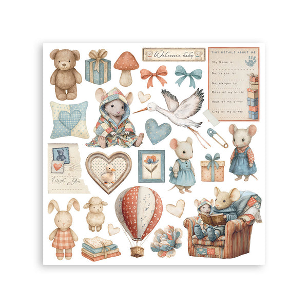 Stamperia BABY Rub On ASSORTMENT KIT #DFLRBX05