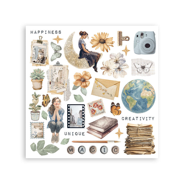 Stamperia SECRET DIARY Rub On ASSORTMENT KIT #DFLRBX09