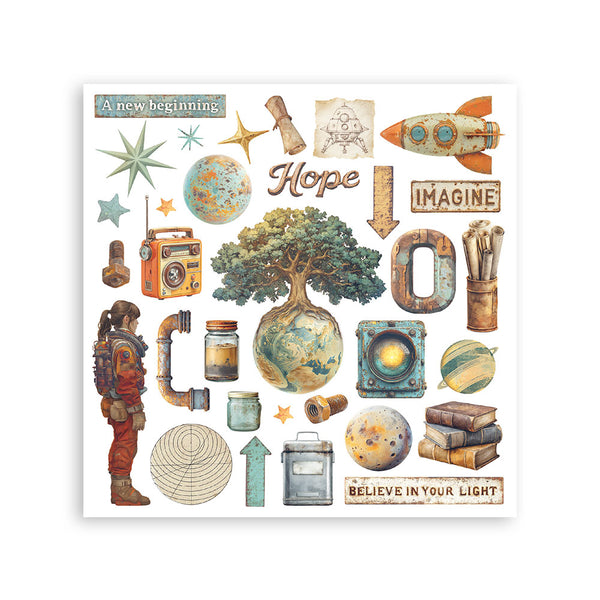 Stamperia A NEW BEGINNING Rub On ASSORTMENT KIT #DFLRBX10
