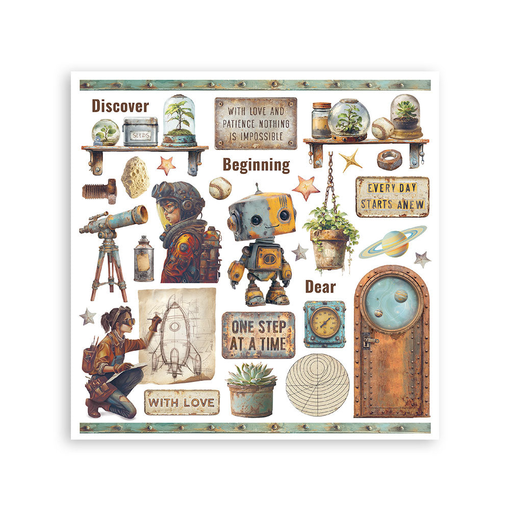 Stamperia A NEW BEGINNING Rub On ASSORTMENT KIT #DFLRBX10