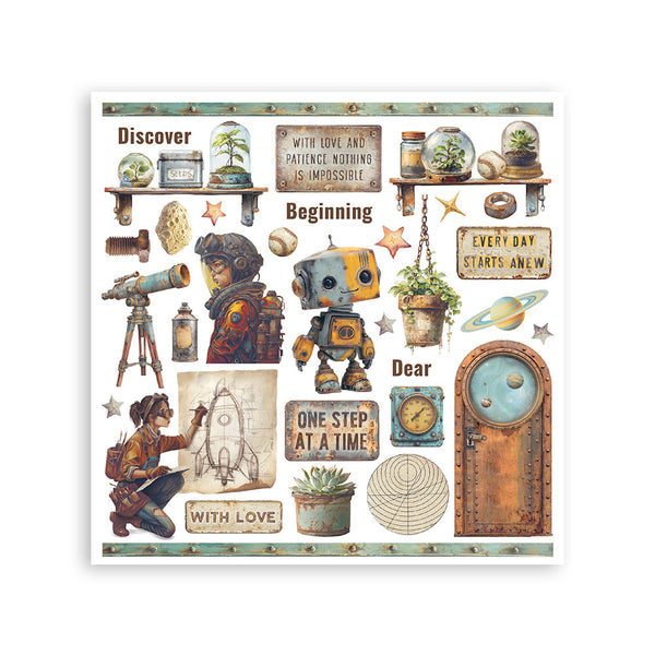 Stamperia A NEW BEGINNING Rub On ASSORTMENT KIT #DFLRBX10