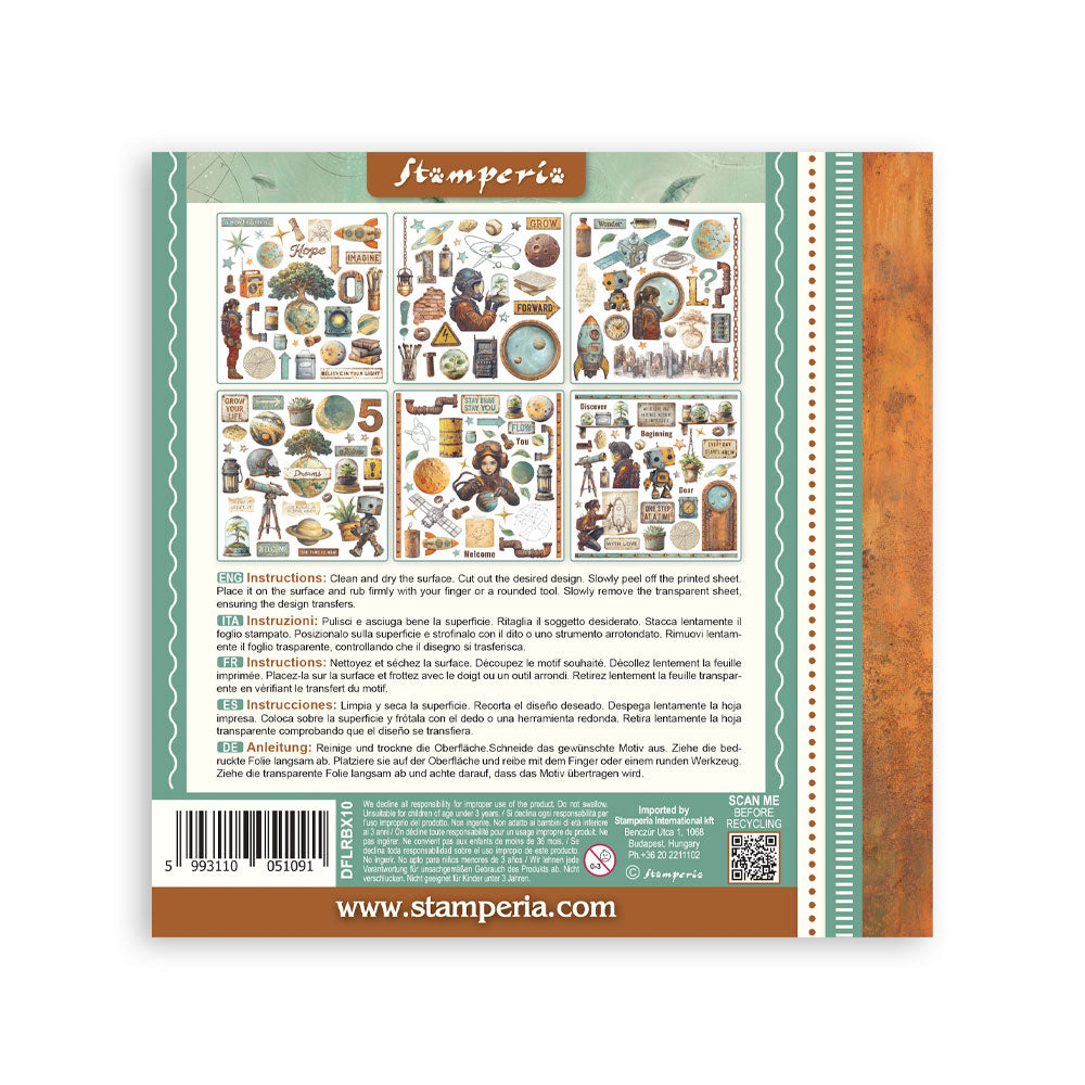 Stamperia A NEW BEGINNING Rub On ASSORTMENT KIT #DFLRBX10
