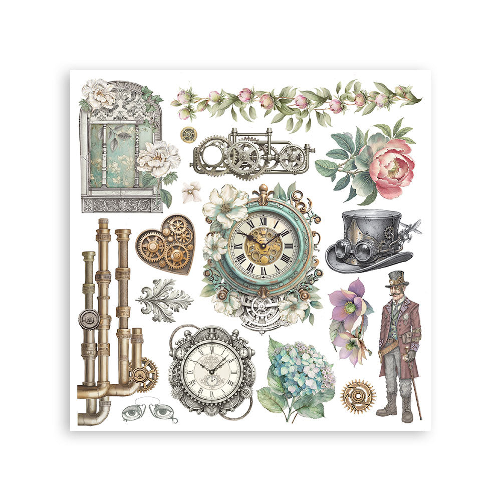 Stamperia GARDENS OF TIME Rub On ASSORTMENT KIT #DFLRBX11