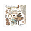 Stamperia SYMPHONY Rub On ASSORTMENT KIT #DFLRBX16