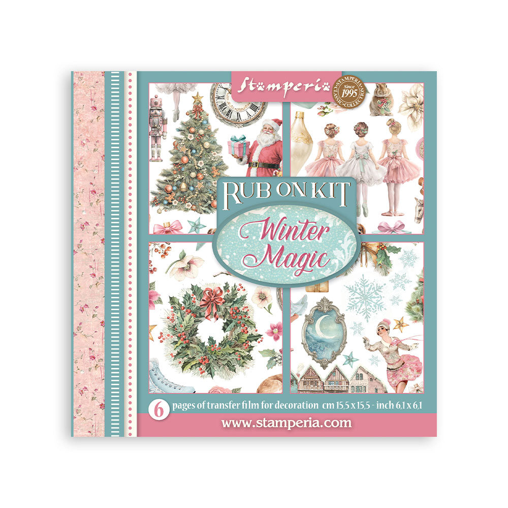 Stamperia WINTER MAGIC Rub On ASSORTMENT KIT #DFLRBX18