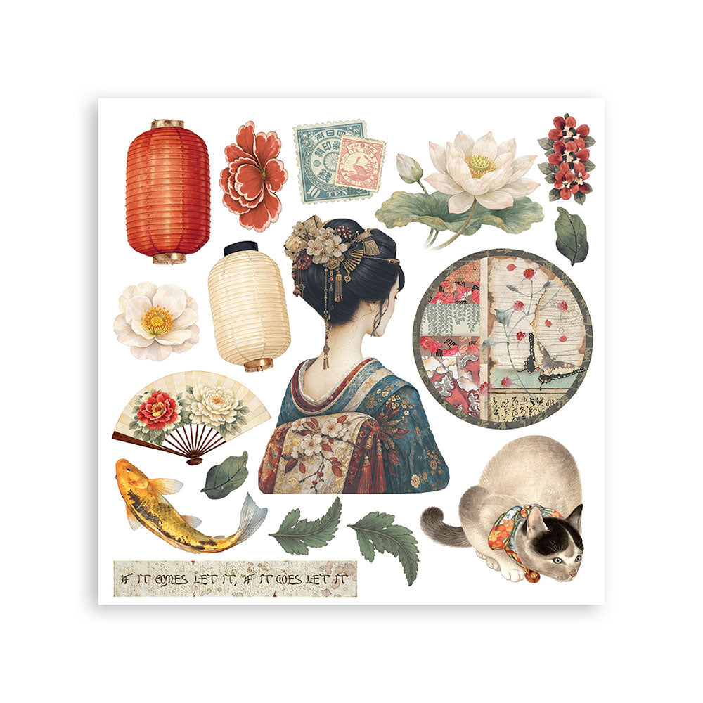Stamperia ORIENTAL GARDEN Rub On ASSORTMENT KIT #DFLRBX19