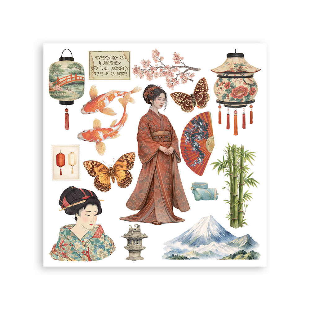 Stamperia ORIENTAL GARDEN Rub On ASSORTMENT KIT #DFLRBX19