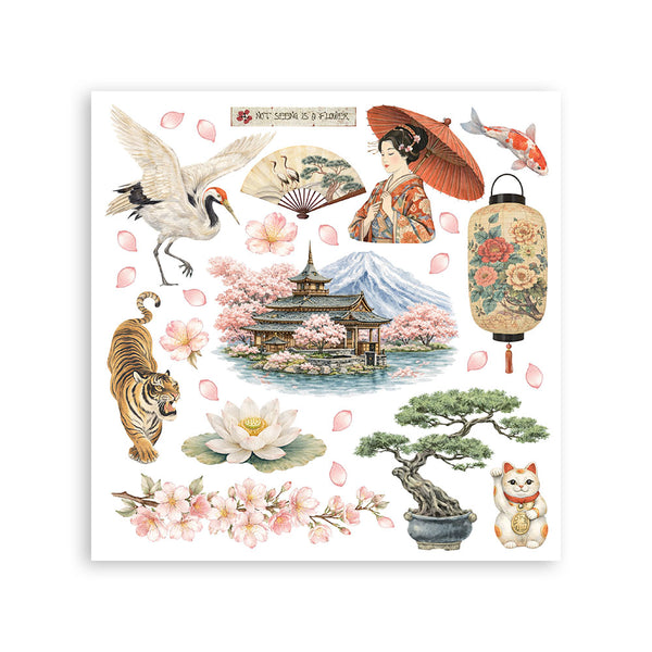 Stamperia ORIENTAL GARDEN Rub On ASSORTMENT KIT #DFLRBX19