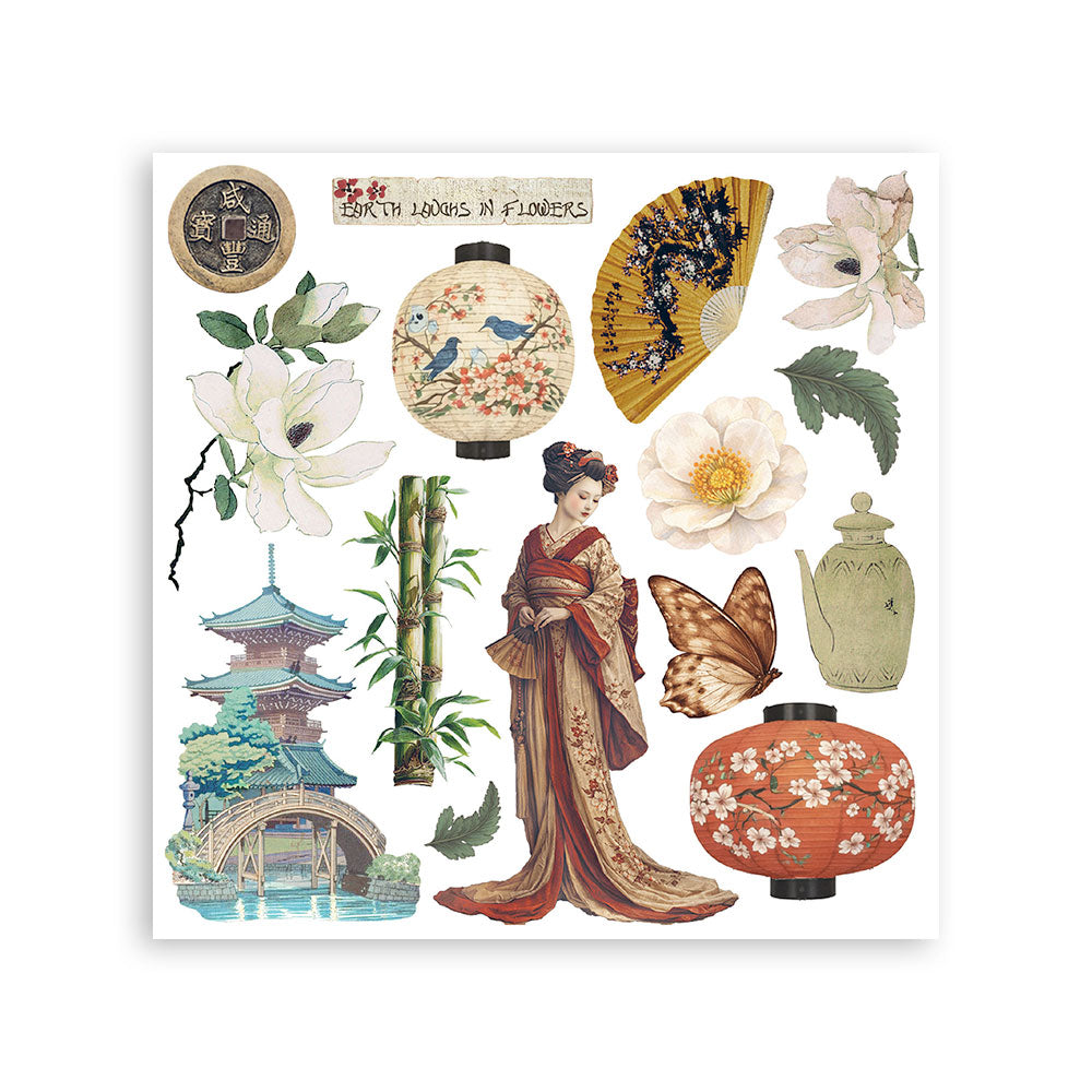 Stamperia ORIENTAL GARDEN Rub On ASSORTMENT KIT #DFLRBX19