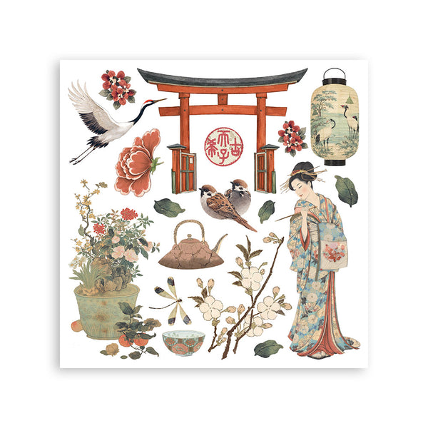 Stamperia ORIENTAL GARDEN Rub On ASSORTMENT KIT #DFLRBX19