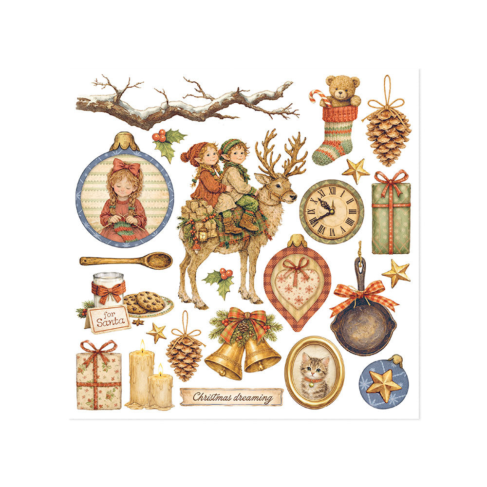 Stamperia SILENT NIGHT Christmas Rub On ASSORTMENT Kit #DFLRBX20
