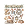 Stamperia WHITE CHRISTMAS Christmas Rub On ASSORTMENT Kit #DFLRBX21