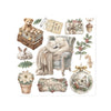 Stamperia WHITE CHRISTMAS Christmas Rub On ASSORTMENT Kit #DFLRBX21