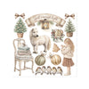 Stamperia WHITE CHRISTMAS Christmas Rub On ASSORTMENT Kit #DFLRBX21