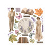 Stamperia FLOWERS and POEMS Rub On 6.1" X 6.1" ASSORTMENT KIT #DFLRBX24