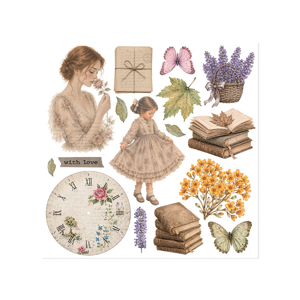 Stamperia FLOWERS and POEMS Rub On 6.1