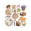 Stamperia FLOWERS and POEMS Rub On 6.1" X 6.1" ASSORTMENT KIT #DFLRBX24