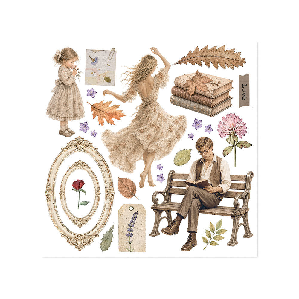 Stamperia FLOWERS and POEMS Rub On 6.1