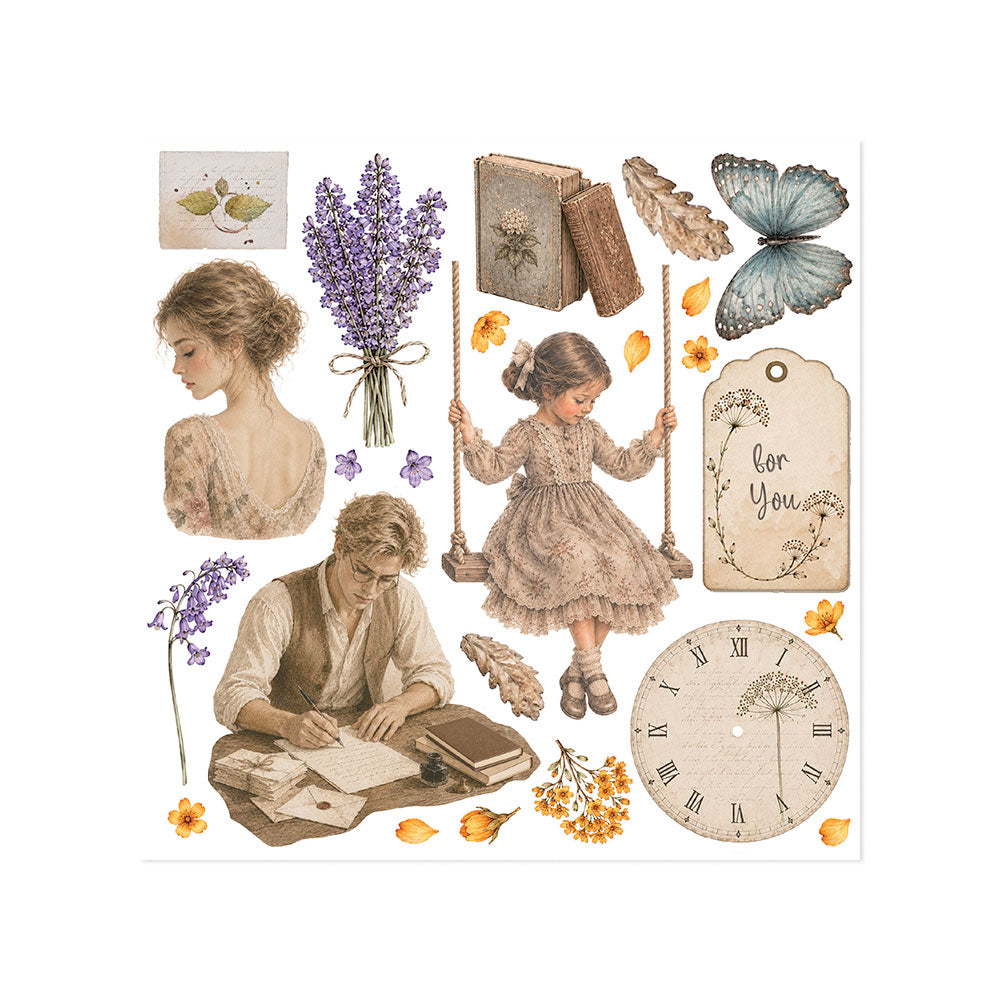 Stamperia FLOWERS and POEMS Rub On 6.1