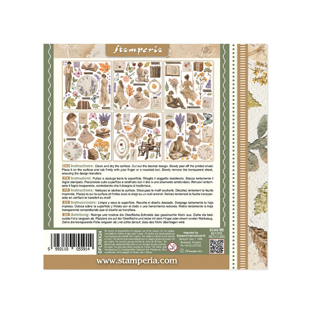 Stamperia FLOWERS and POEMS Rub On 6.1