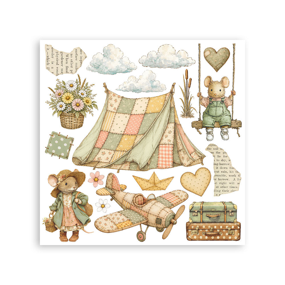 Stamperia COZY FAMILY Rub On 6.1