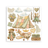 Stamperia COZY FAMILY Rub On 6.1" X 6.1" ASSORTMENT KIT #DFLRBX25