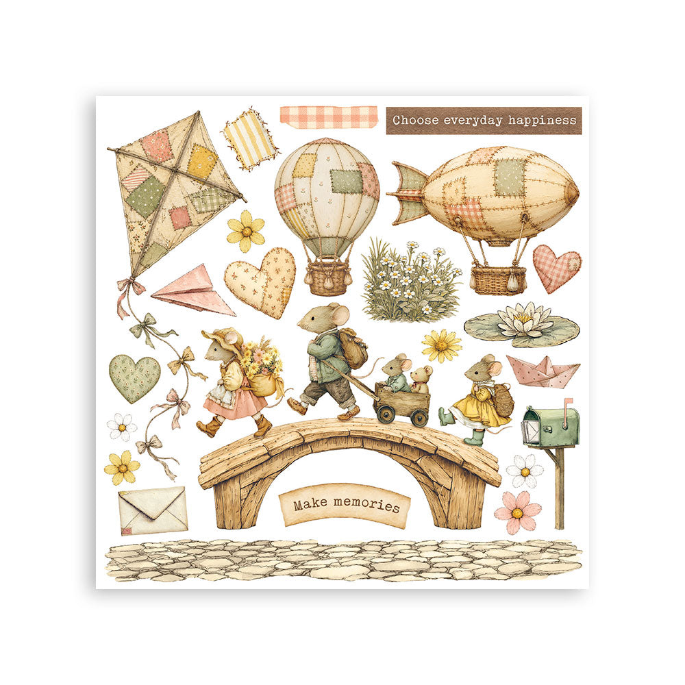 Stamperia COZY FAMILY Rub On 6.1