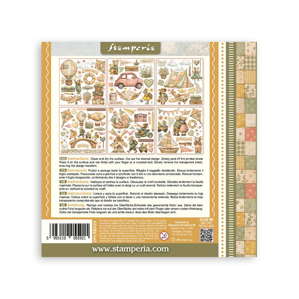 Stamperia COZY FAMILY Rub On 6.1