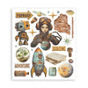 Stamperia A NEW BEGINNING Large Rub On Selection 20,5x23cm  #DFLRBXG03