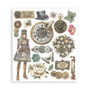Stamperia GARDENS OF TIME Large Rub On Selection 20,5x23cm  #DFLRBXG04