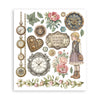 Stamperia GARDENS OF TIME Large Rub On Selection 20,5x23cm  #DFLRBXG04