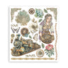 Stamperia GARDENS OF TIME Large Rub On Selection 20,5x23cm  #DFLRBXG04