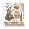 Stamperia SYMPHONY - LARGE Rub On Selection 20,5x23cm  #DFLRBXG09