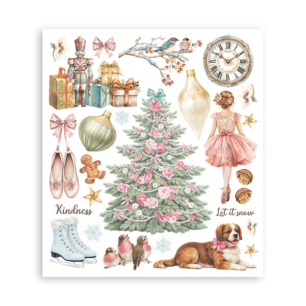 Stamperia WINTER MAGIC - LARGE Rub On Selection 20,5x23cm  #DFLRBXG10