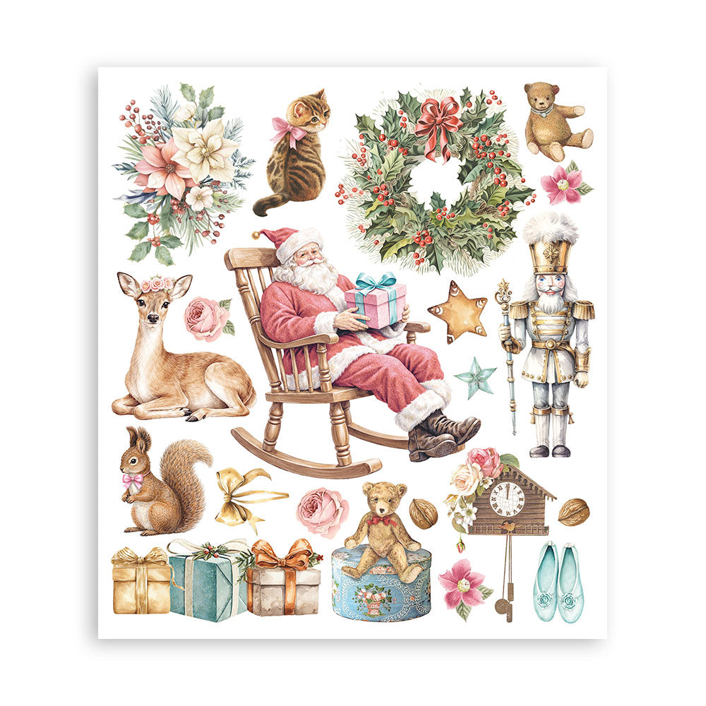 Stamperia WINTER MAGIC - LARGE Rub On Selection 20,5x23cm  #DFLRBXG10