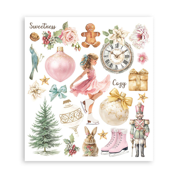 Stamperia WINTER MAGIC - LARGE Rub On Selection 20,5x23cm  #DFLRBXG10
